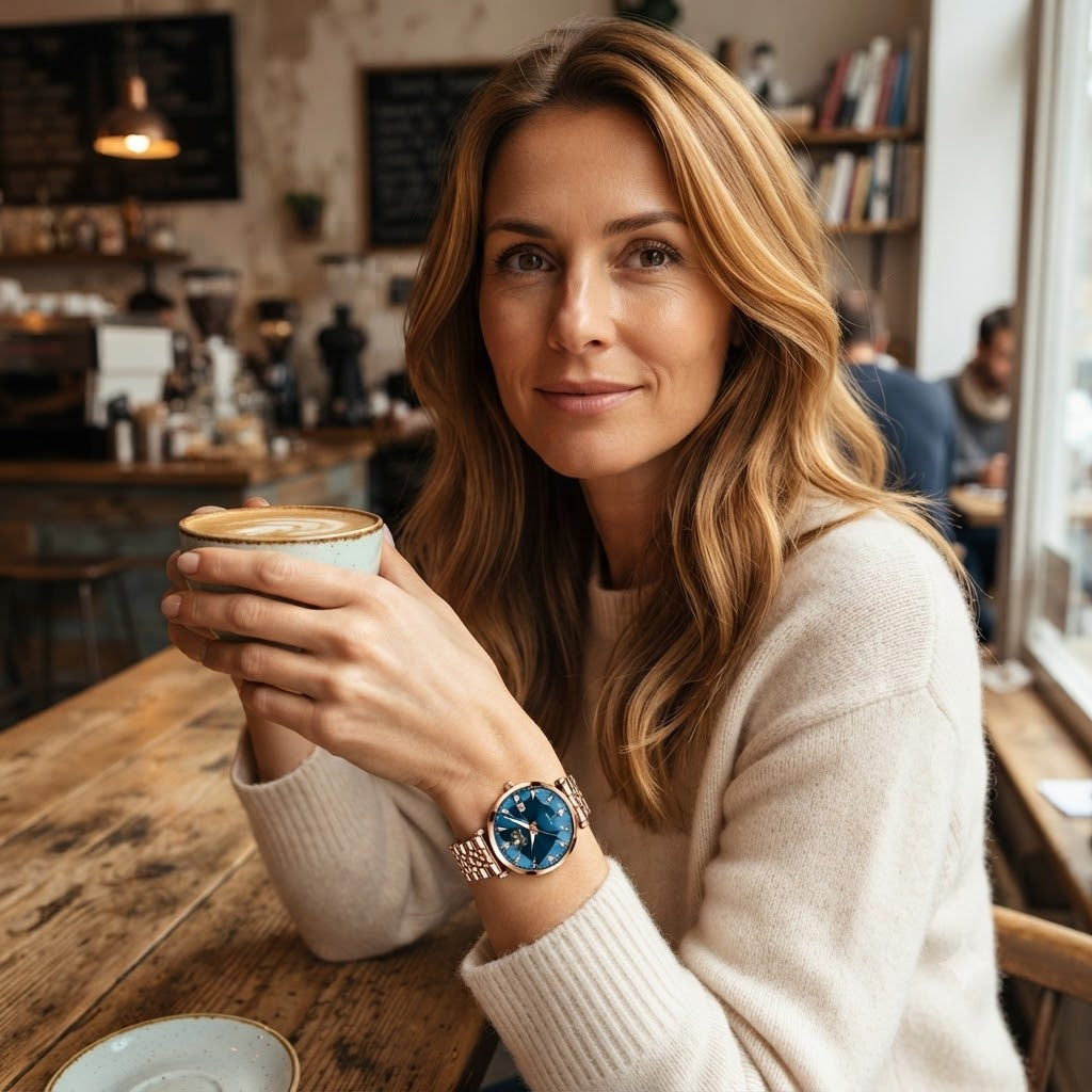RELOJ DIAMOND BLUE-DISEÑO EXCLUSIVO PARA MUJERES QUE DESTACAN