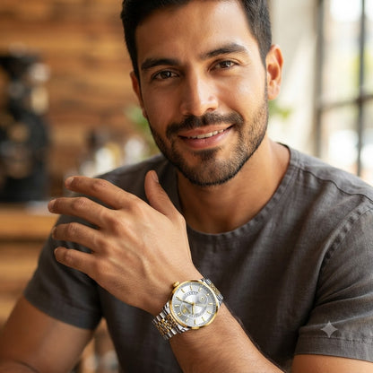 RELOJ CHRONO PLATEADO-SOTISFICACION, PRECISION Y PRESENCIA EN CADA MOMENTO