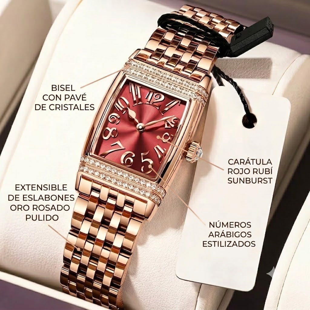 RELOJ ELEGANTE-LUJO Y GLAMUR EN TU MUÑECA PERFECTA PARA TI